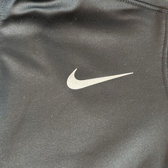 Nike Dri-Fit Black Running Fleece Lined Hooded 1/4 Zip Size Small - Picture 6 of 8